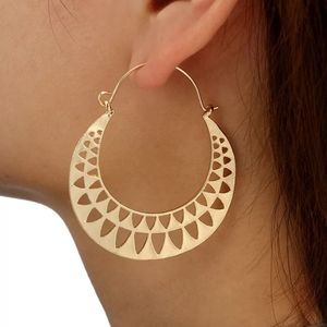 Boho Round Hoop Ethnic Earrings
